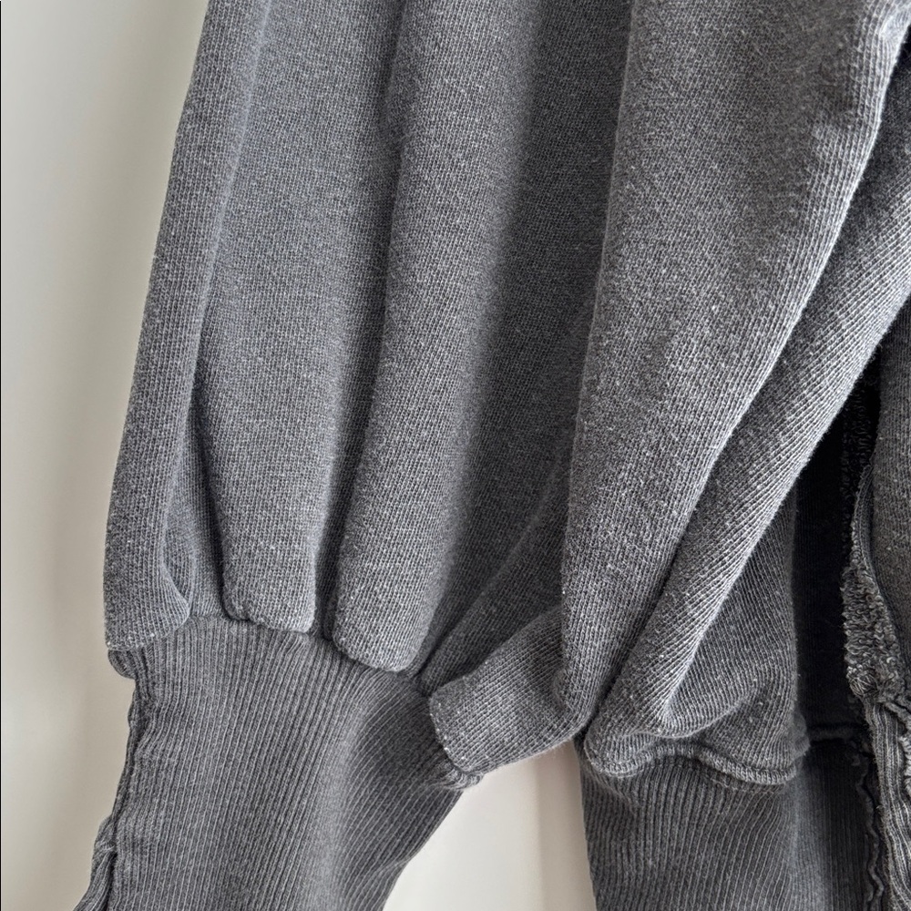 Free People Charcoal Oversized Pullover Sweatshirt - Picture 4 of 12
